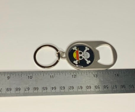 Jolly Roger Straw Hat Pirate 3.5" metal alloy bottle opener